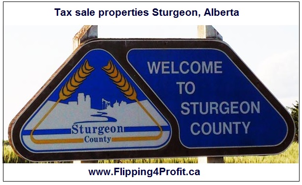 Tax sale properties Sturgeon, Alberta