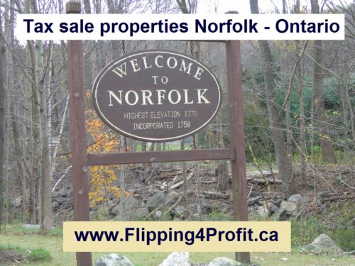 Tax sale properties Norfolk - Ontario