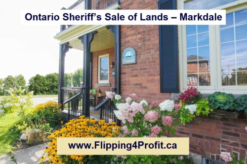 Ontario Sheriff’s Sale of Lands – Markdale