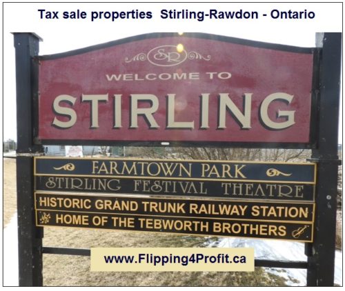 Tax sale properties Stirling-Rawdon - Ontario